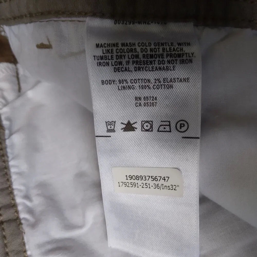 Columbia Activewear Outdoor Khaki Pants Side Pockets Mens Size 36 x 32 - Picture 7 of 11